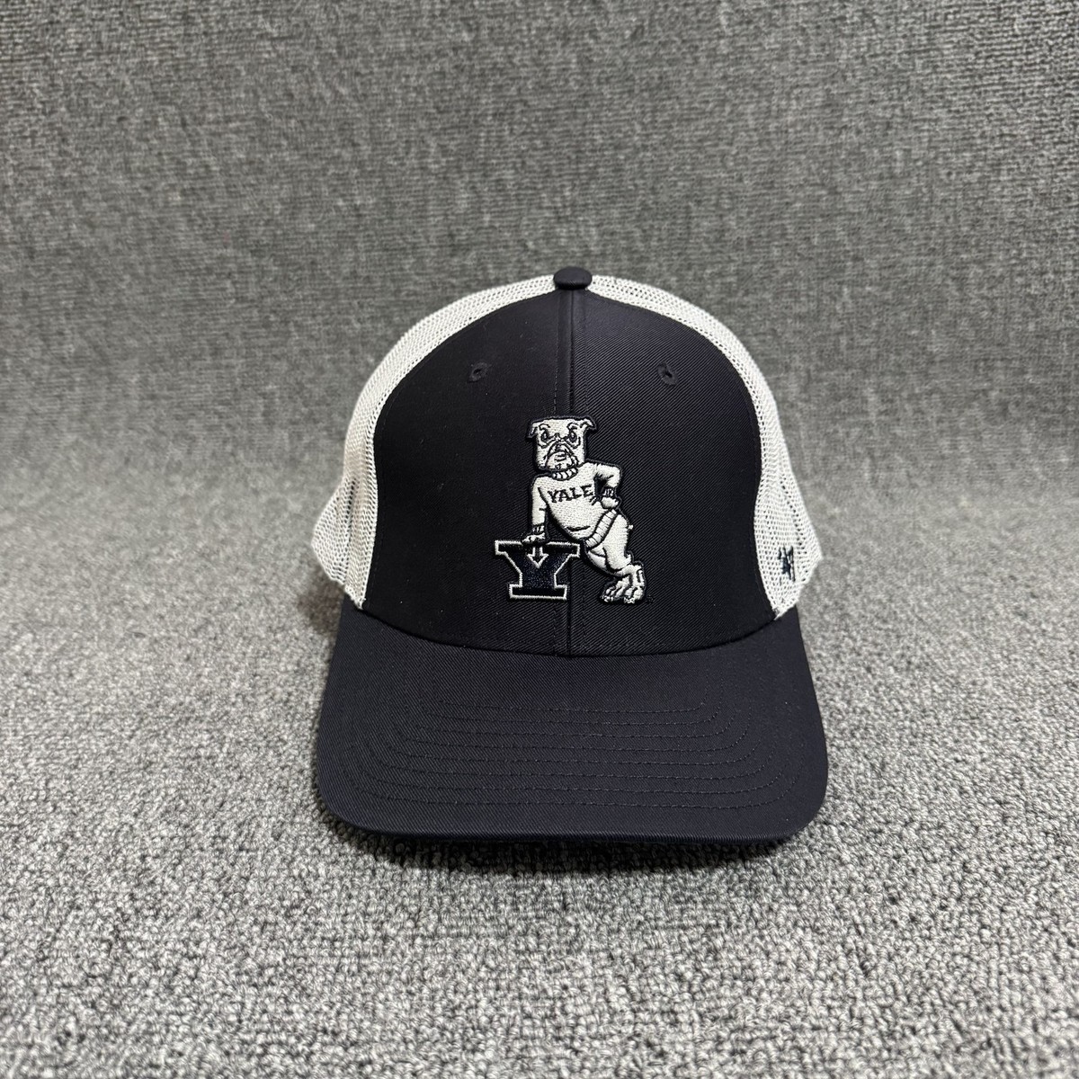 '47 Brand Yale Bulldogs Trucker Snapback Navy White OSFA Hat