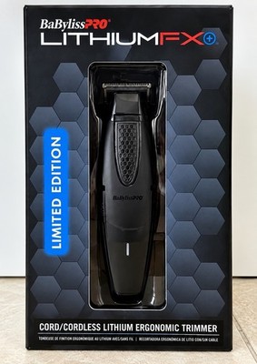 BaBylissPRO LithiumFX+ Limited Edition Cord/Cordless Ergonomic Trimmer   Black
