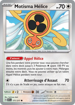 Pokemon Karte Motisma Propeller 171/217 Common Transzendente Helden