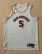 NWOT Nike  City Edition  Mambo No. 5 Custom Swingman Jersey 48 San Antonio Spurs