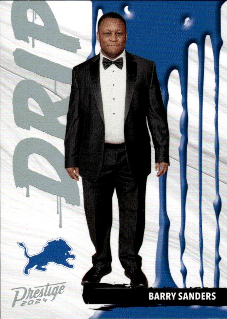 2024 Panini Prestige #D-BSS Barry Sanders NFL Drip SSP Case Hit