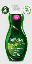 Palmolive Ultra Strength Liquid Dish Soap, Original Green, 20 Fluid Ounce 2 pack