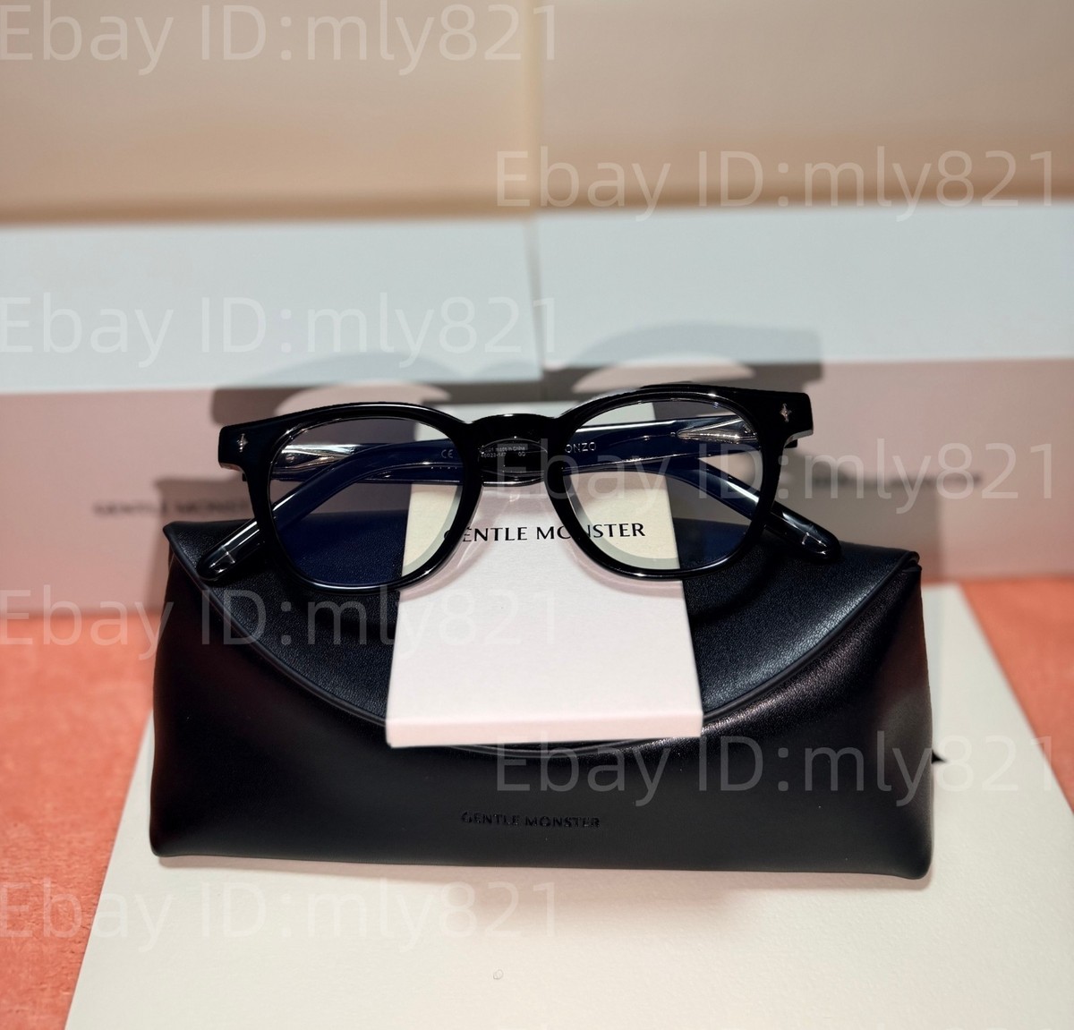 GentleMonster Unisex Sunglasses vonzo 01 Black Frame Clear Lenses