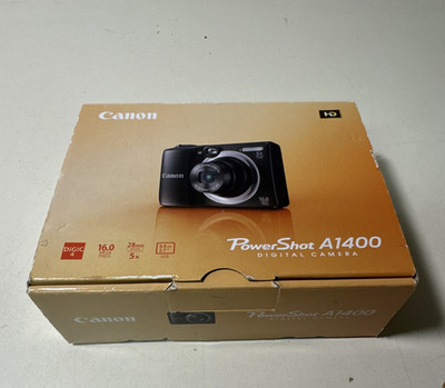 Canon PowerShot A1400 Kompaktkamera 16,0 MP 5x Zoom HD-Video 2,7'' Schwarz