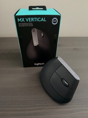 Logitech Advanced MX Vertical Wireless Mouse Ergonomic Rechargeable Graphite