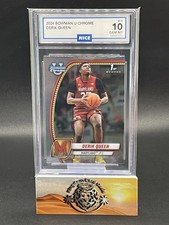 🔥Derik Queen 2024-25 Bowman University Chrome #19 Pelicans Rookie NICE GEM 10🔥