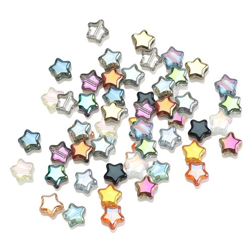 50pcs perles œil chat en résine 8mm trous droits - Mauritius