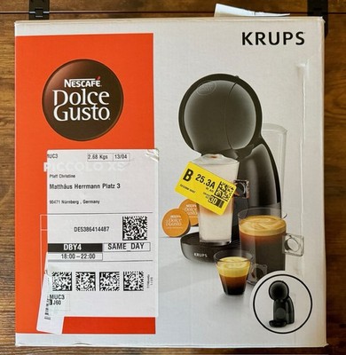 Krups Nescafé Dolce Gusto Piccolo XS KP1A3 1600W Kaffeekapselmaschine - Schwarz