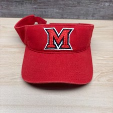 Miami Redhawks Hat Cap Strap Back Visor Red NCAA College Sports Adidas