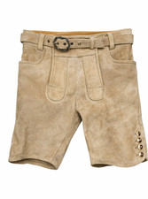 Wildland Herren Trachten Lederhose Sämisch Hirschleder Gr XL Gürtel Oktoberfest