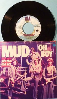 MUD - SINGLE 7'' - OH BOY / WATCHING THE CLOCK - USED