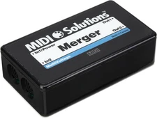 MIDI Solutions MultiVoltage Merger 2-in 2-out MIDI Merge Box