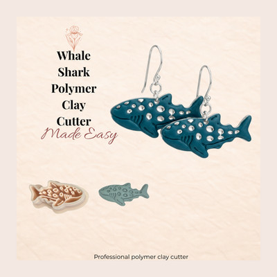 Walhai Polymer Clay Cutter 30-50 mm | Ozean Ton Werkzeug UK