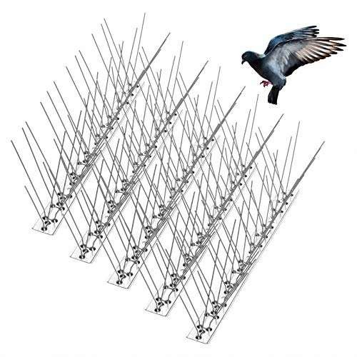 Remiawy Bird Spikes for Pigeons Small Birds Cat, 15 Feet  Assorted sizes