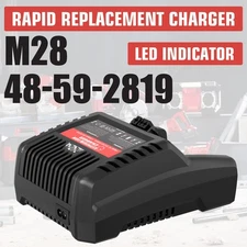 For Milwaukee 48-59-2819 M28 28-Volt Pass-Through Single-Unit Rapid Charger