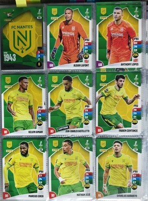 SET 18 KARTEN PANINI ADRENALYN XL FUSSBALL 2025/26 TEAM FC NANTES KOMPLETT