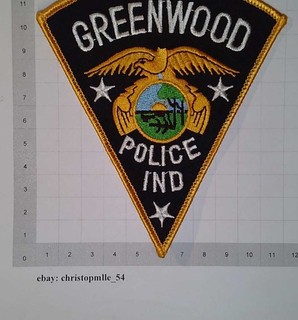 Indiana Greenwood Police Department US USA Patch Polizei Abzeichen Sheriff