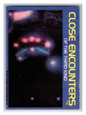 CLOSE ENCOUNTERS OF THE THIRD KIND-TRADING CARD-#19-A SMALL SPACE SHIP