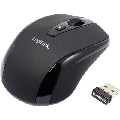 Souris optique LogiLink Mini noir - Photo 1/4