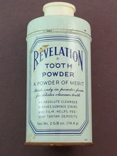 Vintage Revelation Tooth Powder Made By Alvin Last, Inc.