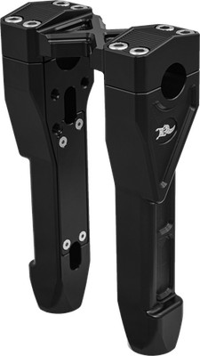 KENS FACTORY KFR-04-1.125 Nl 1 1/8'' X Riser 10'' Straight Black for Motorcycles