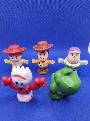 Fisher Price Little People Disney Toy Story Woody Buzz Rex Jessie Forky 5 Figure
