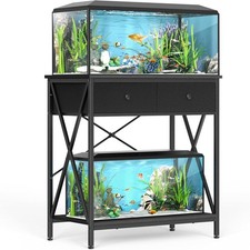 Fish Tank Stand 29 Gallon Sturdy Aquarium Stand W/ Accessories Storage Metal