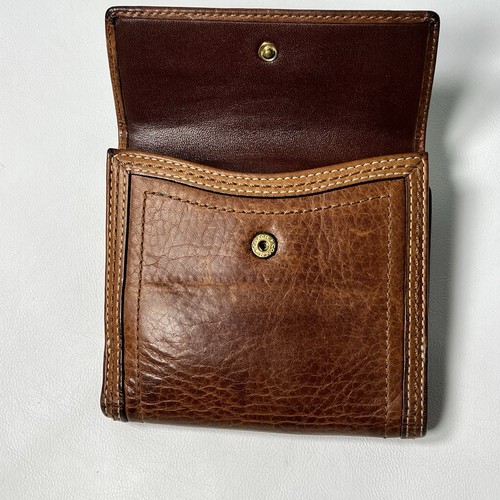 Vintage Coach Soho Buckle Bifold Brown Leather Wallet Coin Purse - Bild 6 von 12