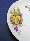 Lovely Queen Anne Tea Cup & Saucer - Yellow & Purple Flowers Bone China England — photo 8