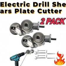 Electric Drill Shears Plate Cutter Attachment Sheet Cutter Nibbler Saw 2PACKS US
