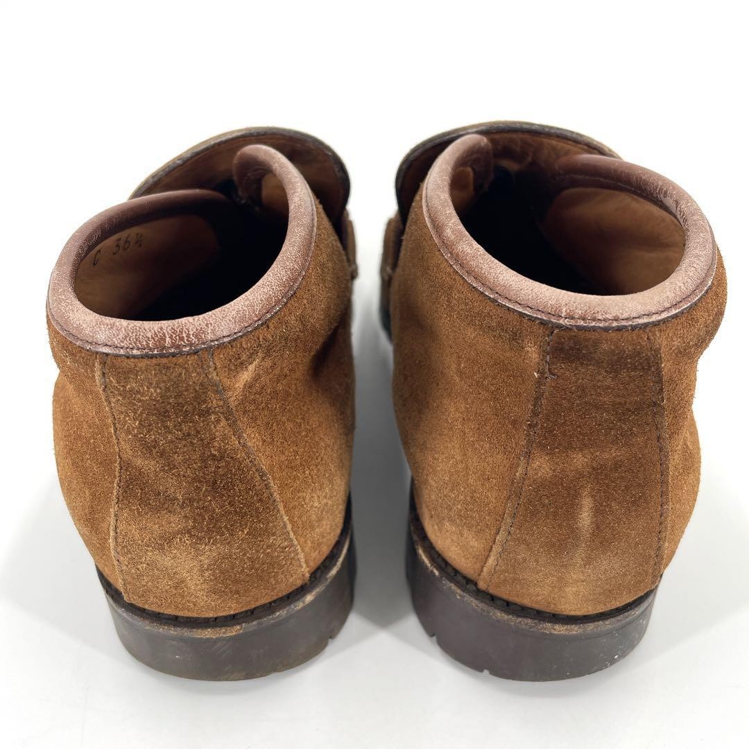 GUCCI Boots Heel Horsebit Suede Brown EU36/US6 113183c thumbnail 18