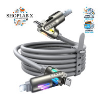 Multi Ladekabel 4 In 1 Usb C A Lightning 240W Schnellladekabel 2M FüR Iphone