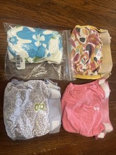Gdiaper Set Of 4 Cloth Diaper Cover With Nylon Snap Insert Size Large
