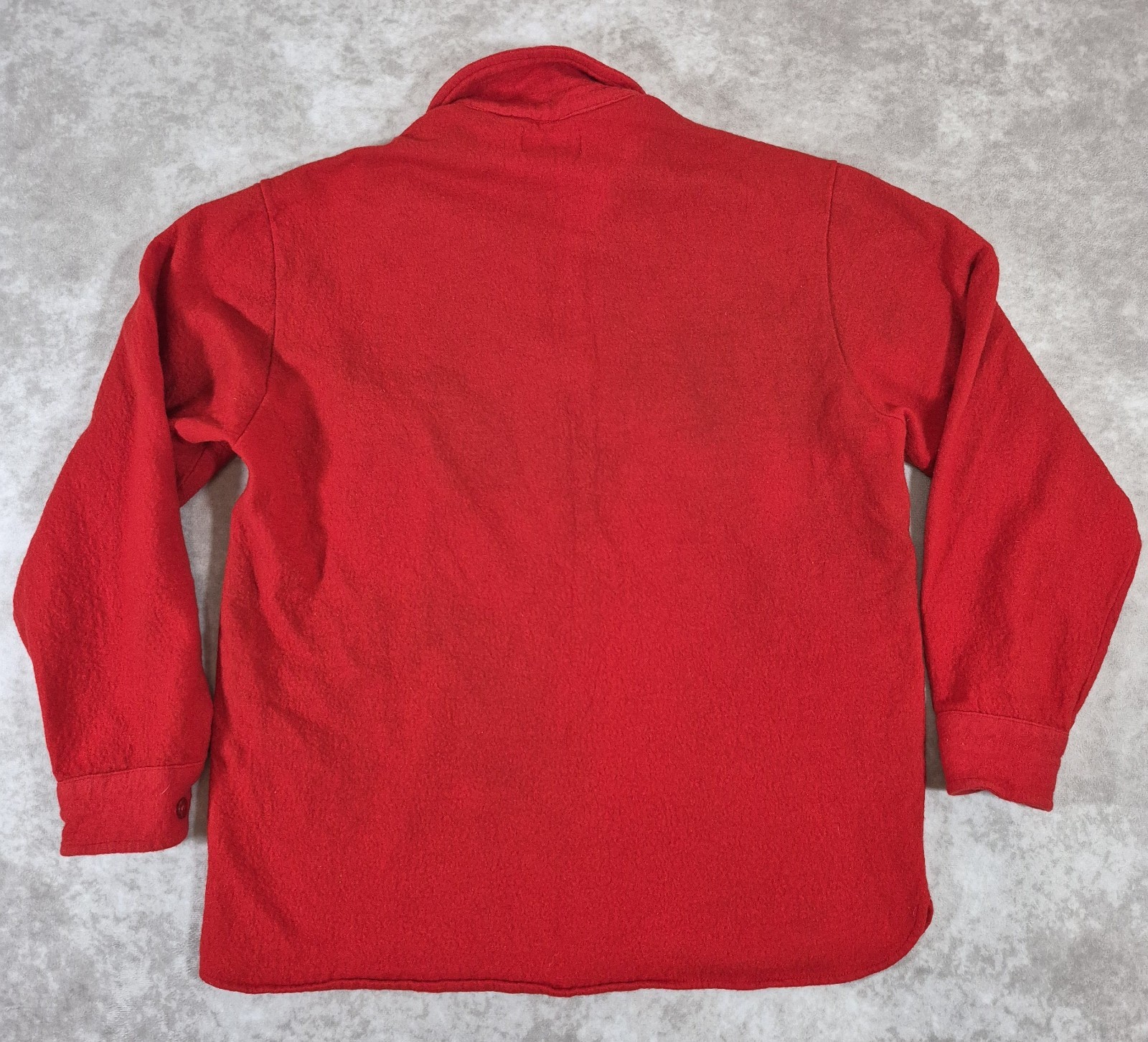 Pendleton Vintage Red Wool Pullover Jacket Shirt … - image 6
