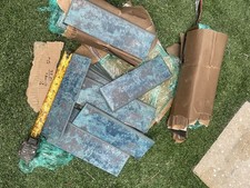 33 - 12” flush cap Tile turquoise green Swimming Pool Step Edge Infinity Edge