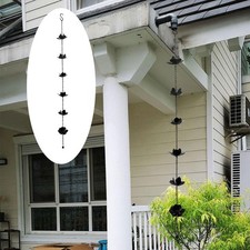 Łańcuch rynny deszczowej, wymienna rura spustowa, metalowy pokład, funkcjonalny i dekoracyjny