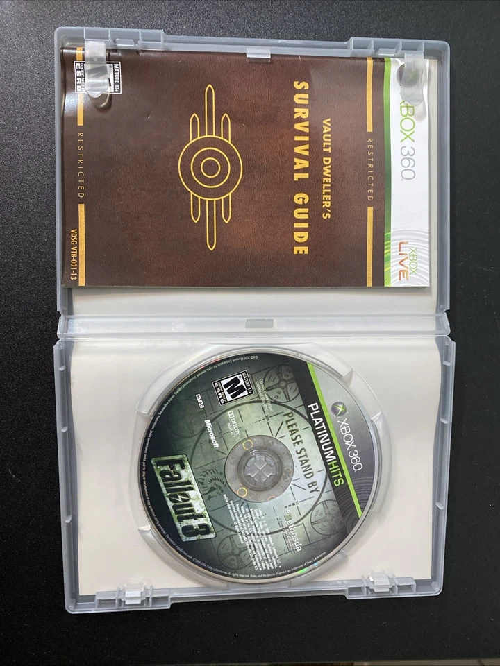 Fallout 3 Platinum Hits (Microsoft Xbox 360, 2012) - Image 3 of 4