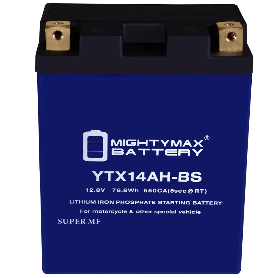 Mighty Max YTX14AH-BS Lithium Battery compatible with CTX14AH-BS, CB14A-A2 - Image 3 of 4