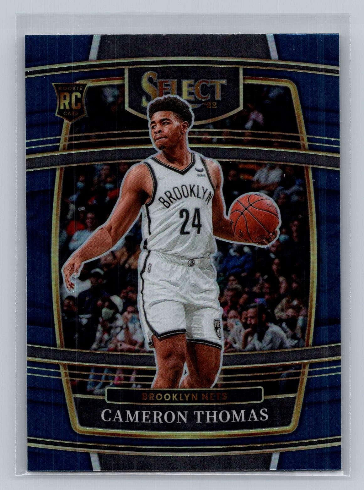 2021-22 Panini Select Cameron Thomas Blue Prizms Rookie #21