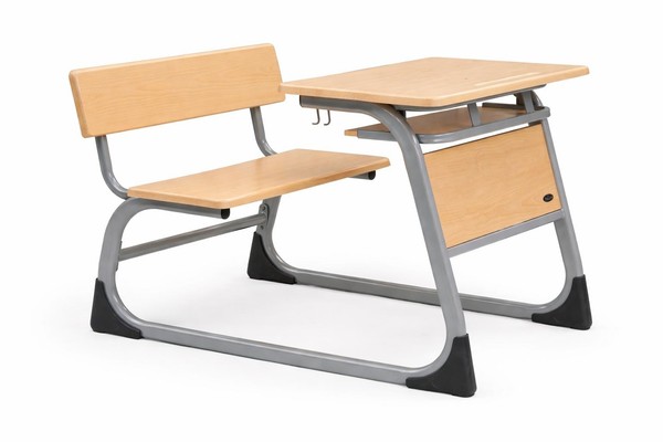 Praktische Schulbank Mit Ergonomischem Design Und Robustem Rahmen-image