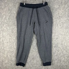 Vintage Nike Sweatpants Men's Large Heathered Gray Sport Tech Fleece Jogger