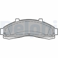 Delphi LP1625 Bremsbelagsatz, Scheibenbremse FüR Ford Usa Mazda