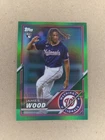 2025 Topps James Wood RC Lids Series 2 Exclusive Mitchell & Ness #32 GREEN...