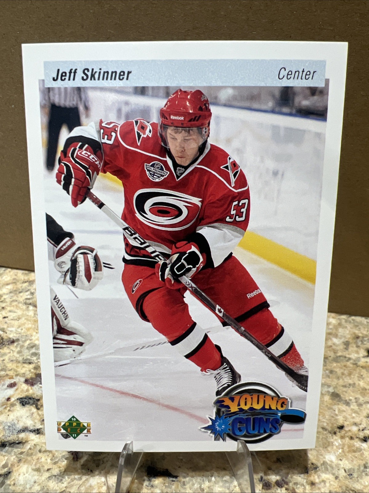 2010-11 UD Young Guns 20th ANNIVERSARY VARIANT Jeff Skinner #211 Hurricanes