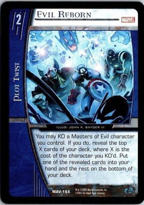 Evil Reborn MAV-155 Marvel 2005 Upper Deck VS Systems CCG TCG
