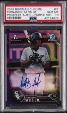 2016 BOWMAN CHROME PROSPECTS AUTOS #FT FERNANDO TATIS JR. #/250 PSA 10 AUTO