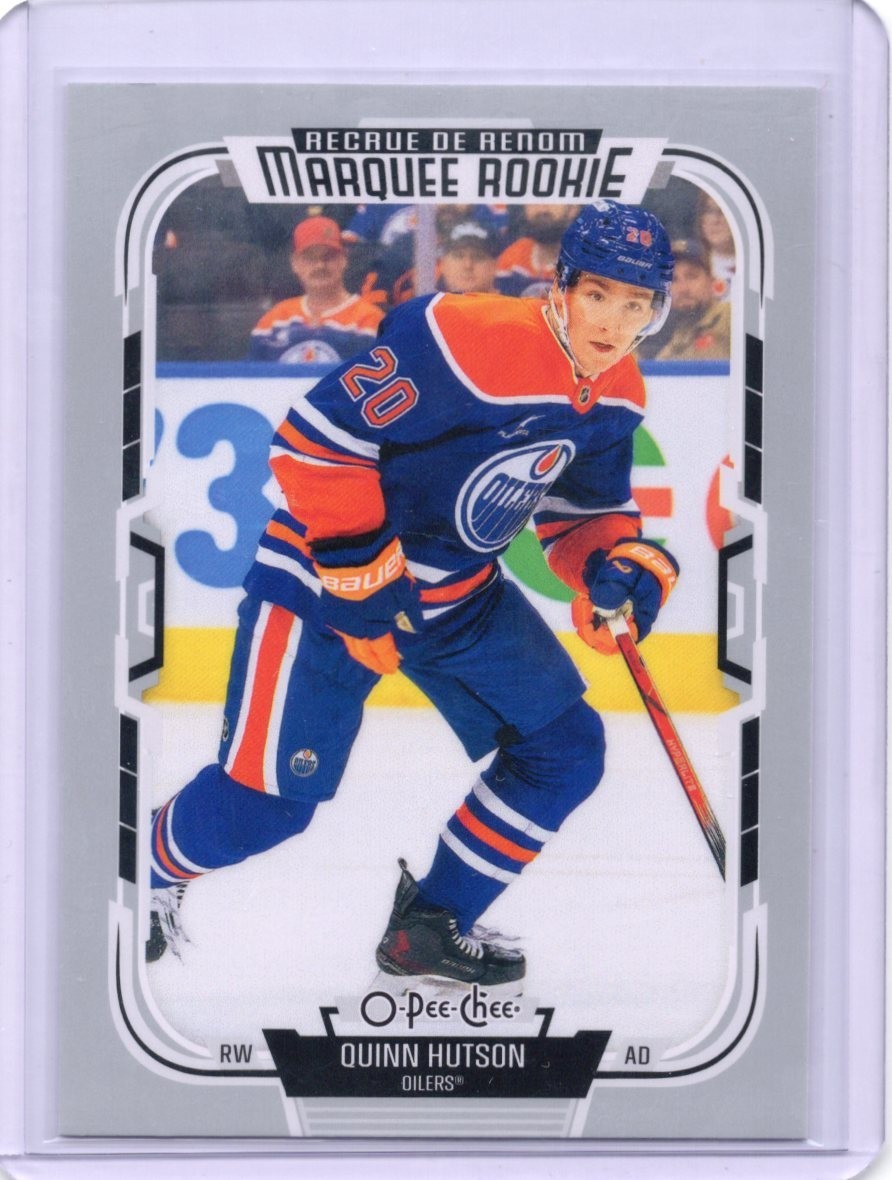 2025-26 O-Pee-Chee OPC Quinn Hutson RC Marquee Rookie #544 Oilers