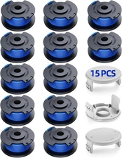 15 Pcs Weed Wacker String Replacement for Ryobi One+ 18V AC14RL3A, .065'' String