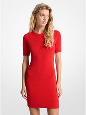 Women's Wool Sweater Dress by Michael Kors Red size M