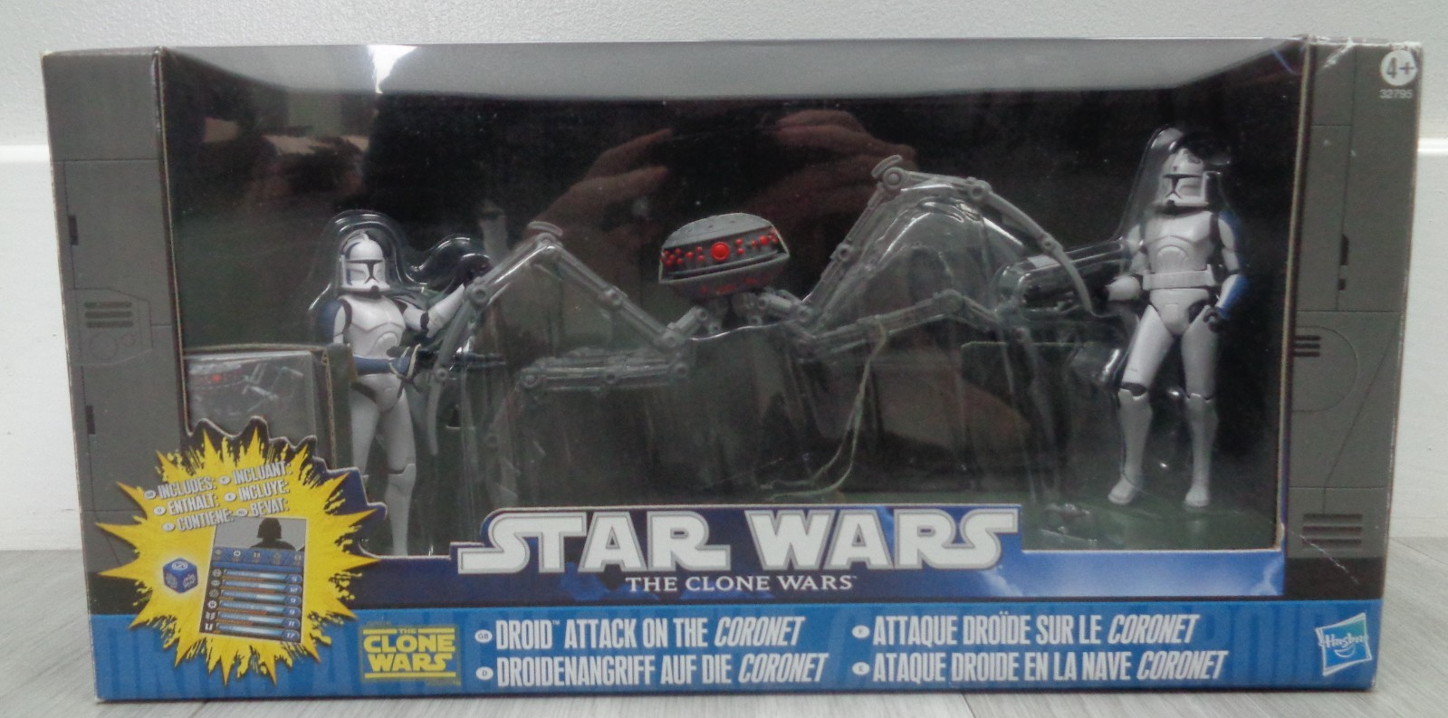 Star Wars The Clone Wars Droid Attack on The Coronet Action Figure Set Sealed